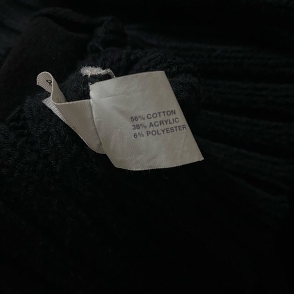 GAP Black Ribbed Cardigan Sweater - Picture 3 of 3